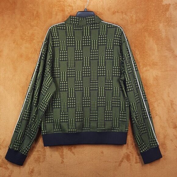 MARNI Mens Sweater Size 48 Green Zip Up Cardigan Sweatshirt Logo Jacquard $1450 - Picture 10 of 16